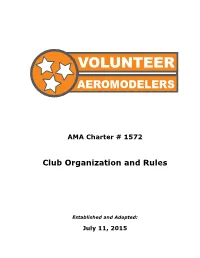 VAM Club Rules Revision a 07112015