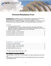 Retaliatory Fees