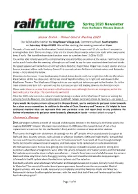 Spring 2020 Newsletter from Railfuture Wessex Branch