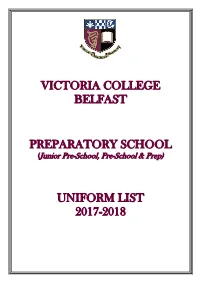 Uniform List 2017-2018