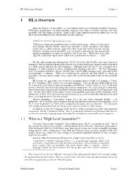 1 HLA Overview