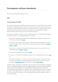 Development Software Downloads