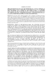 Important Notice This Base Prospectus May Only Be Distributed To: (1) Non-U.S. Persons (As Defined in Regulation S Under The
