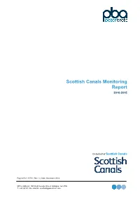 Scottish Canals Monitoring Report 2010-2015