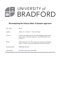 Decomposing the Misery Index: a Dynamic Approach