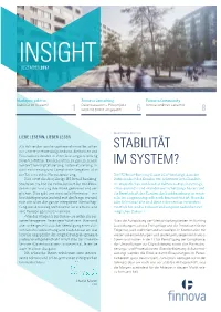 Stabilität Im System? Datenkassation – Pilotprojekt Innovation@Van Lanschot 1 Wird Mit SHKB Umgesetzt 6 8