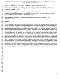 Adaptive Integration of Self-Motion and Goals in Posterior Parietal Cortex 2 3 Andrew S