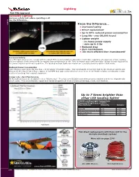 Lighting up to 7 Times Brighter Than Other LED Landing Lights!