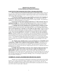 Periodization and Exercise Selection