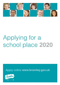 Applying for a School Place 2020