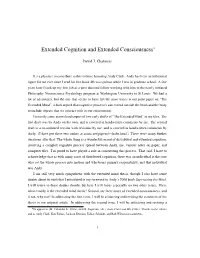 Extended Cognition and Extended Consciousness∗