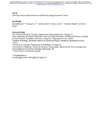 Inferring Cellular Trajectories from Scrna-Seq Using Pseudocell Tracer