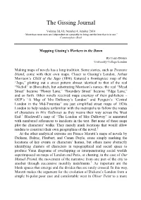 Mapping Gissing's Workers in the Dawn