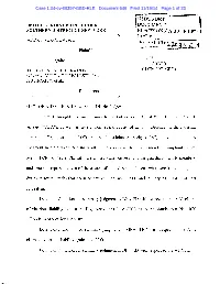 Order Denying Summary Judgment