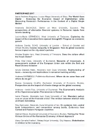 PARTICIPANȚI 2017 Ioana Andreea Bogoslov, Lucian Blaga