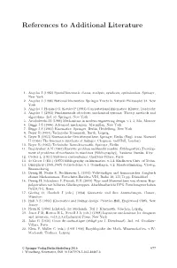 References to Additional Literature