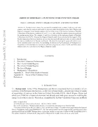 Zeros of Dirichlet L-Functions Over Function Fields