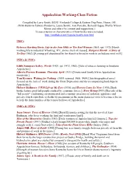 Appalachian Working-Class Fiction