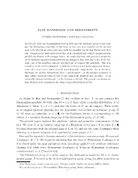 Flat Manifolds and Reducibility