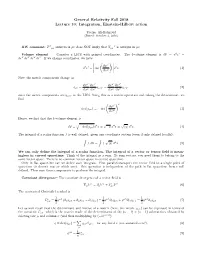 General Relativity Fall 2018 Lecture 10: Integration, Einstein-Hilbert Action
