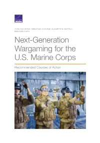 Next-Generation Wargaming for the US Marine Corps