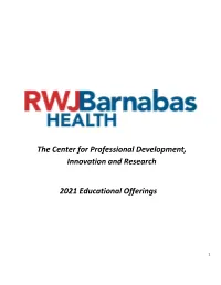 Professional Development Calendar