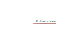 12. Optical Data Storage