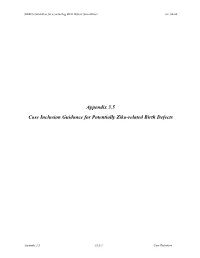 Chapter III: Case Definition