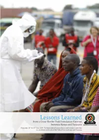 Lessons Learned from a Cross-Border Field Simulation Exercise Between Kenya and Tanzania