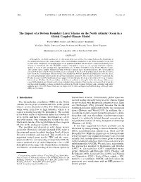The Impact of a Bottom Boundary Layer Scheme on the North Atlantic Ocean in a Global Coupled Climate Model