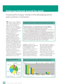 Undernourishment Around the World Counting the Hungry: Trends in the Developing World and Countries in Transition1