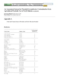 An Assessment System for Potential Groundwater Contamination From