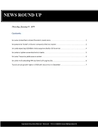 News Round up 03.01.2019