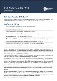 190816 Newcrest Full Year Results