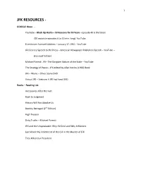 Jfk Resources