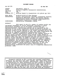 Notes on Complete Consonantal Assimilations. PUB DATE Apr 73 NOTE 11P
