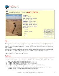 Garden Balcony - Dirty Devil