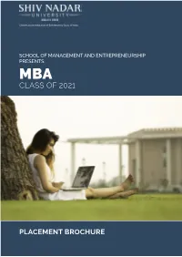 Link of the Final Placement Brochure