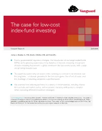 The Case for Low-Cost Index-Fund Investing
