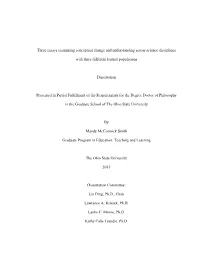 Three Essays Examining Conceptual Change and Understanding Across Science Disciplines