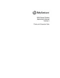 Font, Character Sets