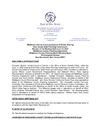 Middlesex Public Hearing Minutes