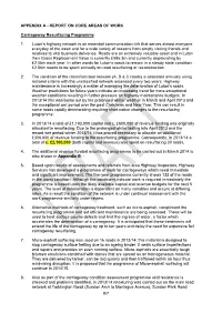 Report on Core Areas of Work