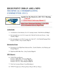 TECHNICAL COORDINATING COMMITTEE February 21, 2017