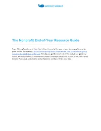 The Nonprofit End-Of-Year Resource Guide ______