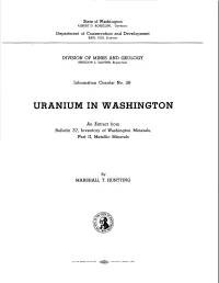 Uranium in Washington