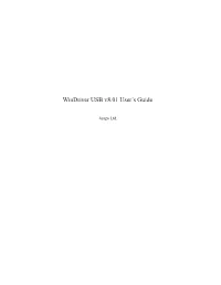 Windriver USB V8.01 User's Guide