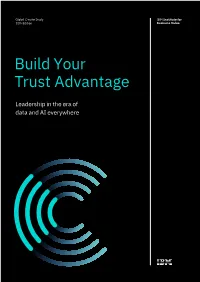 Build Your Trust Advantage, Leadership in the Era of Data