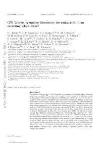 GW Librae: a Unique Laboratory for Pulsations in an Accreting White Dwarf