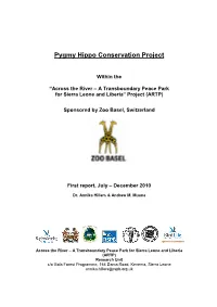 Pygmy Hippo Conservation Project